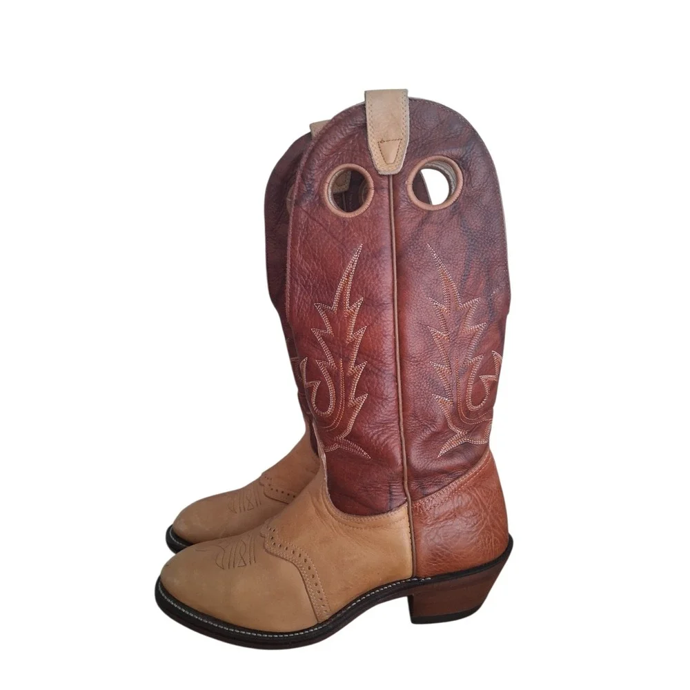 Boulet Canada Mens size‎ 9 Western Leather Cowboy Country Farm Barn Rodeo Boots